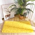 Naze Modern Export Quality Micro Fiber Shaggy Carpet, Runner for Hall, Room, Guest Room, Bedroom etcColor-Yellow Size 2x5 feet(60x155 cm)