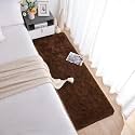 Naze Modern Export Quality Micro Fiber Shaggy Carpet, Runner for Hall, Room, Guest Room, Bedroom etcColor-Coffee Size 2x6 feet(60x185 cm)