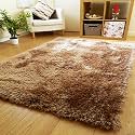 Naze Modern Export Quality Micro Fiber Shaggy Carpet, Runner for Hall, Room, Guest Room, Bedroom etcColor-Gold Size 2x6 feet(60x185 cm)