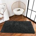 Naze Modern Export Quality Micro Fiber Shaggy Carpet, Runner for Hall, Room, Guest Room, Bedroom etcColor-Dark Grey Size2x4 feet (60x120 cm)