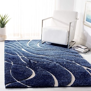 Naze Modern Geometric Area Rug Shag Texture