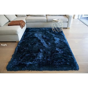 Naze Modern Geometric Area Rug Shag Texture