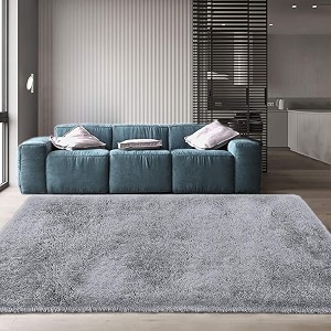 Naze Modern Geometric Area Rug Shag Texture