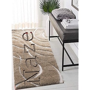 Naze Modern Geometric Area Rug Shag Texture