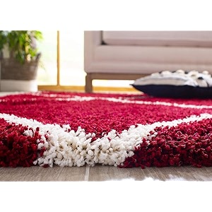 Naze Modern Geometric Area Rug Shag Texture
