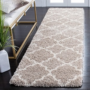 Naze Modern Geometric Area Rug Shag Texture