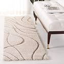 Naze Modern Geometric Area Rug Shag Texture