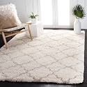 Naze Modern Geometric Area Rug Shag Texture