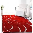 Naze Modern Geometric Area Rug Shag Texture