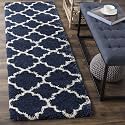 Naze Modern Geometric Area Rug Shag Texture