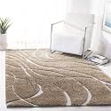 Naze Modern Geometric Area Rug Shag Texture