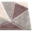 Naze Modern Geometric Area Rug Shag Texture