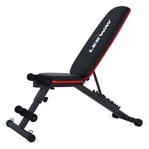 nb leeway lf82 adjustable gym bench for home workout  heavy-duty 400lb foldable fitness equipment  incline decline amp flat chest press  multipurpose bench for full body strength training