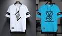 NB NICKY BOY Pack of 2 Men Graphic Print Round Neck Cotton Blend White T-Shirt