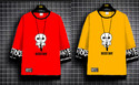 NB NICKY BOY Graphic Print Men Round Neck Red, Yellow T-Shirt
