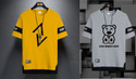 NB NICKY BOY Pack of 2 Men Graphic Print Round Neck Cotton Blend Yellow T-Shirt