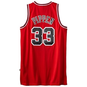 nba chicago bulls scottie pippen swingman jersey red