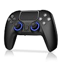 NBCP For PS4 Wireless Controller, Compatible With PS4/PS3/PC/iOS/Android,Six-Axis Gyroscope, Dual Vibration,1200mAh Battery,Dual Hall Effect Triggers,Touchpad, Turbo Function