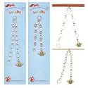NBEADS 2 Pcs 2 Styles Bees Charm Knitting Row Counter Chains, 0~9 Number Stitch Markers Acrylic Beads Crochet Stitch Marker Charms for Knitting Weaving Sewing Quilting Handmade Jewelry