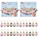 NBEADS 24 Pcs Enamel Cat Stitch Markers, Enamel Alloy Crochet Stitch Marker Charms Removable Locking Stitch Marker for Knitting Weaving Sewing Accessories Quilting Handmade Jewelry