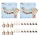 NBEADS 24 Pcs Hedgehog Stitch Markers, Alloy Enamel Crochet Stitch Marker Charms Removable Dangle Locking Stitch Marker for Knitting Weaving Sewing Accessories Quilting Jewelry Making
