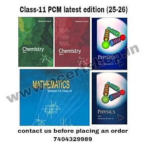 ncertshop ncert class 11 book set of 5 textbook for class xi  physics part 12 chemistry part 12 mathematic  11th class 2024-25 edition english medium xith books set