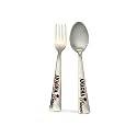 NCGifts Personalized Spoon & Fork Set for Kids | Customized Spoon with Name & Cartoon Character Engraving | Personalized Cutlery Set | Birthday, Return Gift & School Gift for Boys & Girls