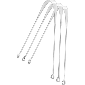 nco medical grade stainless steel tongue cleaner professional eliminate bad breath help your oral hygiene 3 pcs