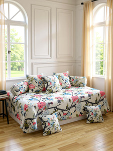 ncs cotton floral diwan set