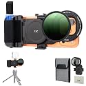 (with ND2-128 ND Filter)67mm Magnet Phone Filter Mount + Grip for iPhone 18