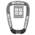 NDakter Bike Lock, 5 Digit Combination Heavy Duty Anti Theft Bicycle Chain Lock, 2.62/3.2/4.27/5/6Ft Long, High Security Resettable, Suitable for Bike, Scooter, Door, Gate, Fence-4/6mm Thick