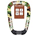 NDakter Bike Lock, 5 Digit Combination Heavy Duty Anti Theft Bicycle Chain Lock, 2.62/3.2/4.27/5/6Ft Long, High Security Resettable, Suitable for Bike, Scooter, Door, Gate, Fence-4/6mm Thick