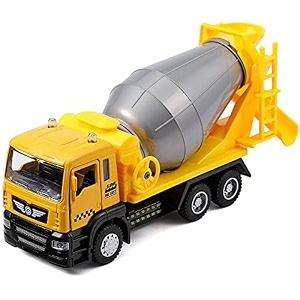 ndas international big size musical cement concrete mixer toy truck for kids with movable mixer drum and colorful light effects amp sound cement mixer