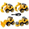 Construction Vehicles for Kids Pretend Play Toy Trucks Play Set Building Vehicles Set for Kids 3-14 Years. (Construction Toy 4pcs)