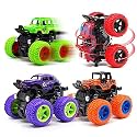 NDAS INTERNATIONAL Double Flip 360 Degree Drift Stunt Racing Car Toy for Kids - Off Road Vehicle - 4WD RC Car with LED Headlights (Multi Colour)