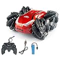NDAS INTERNATIONAL Plastic Rechargeable High Speed Drift Plastic Stunt Car RC Off Road Crawler Racing Vehicle Toy with LED Lights &amp; Universal