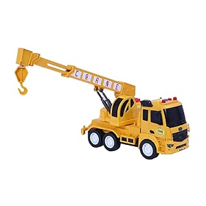 ndas international unbreakable friction power construction truck toy pull back vehicles engineering toys truck with light amp sound for kids boys girls crane