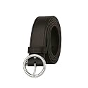 NDDLEMAN Womens Vegan Leather Belt with Round