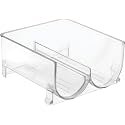 Ndola Fridge Bottle Holder - Stackable Wine Stand for 2 Bottles - Drinks Storage in Fridge & Kitchen Cabinet - Transparent