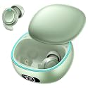 NE96 Sleep Earbuds Bluetooth 6.0 for Side Sleepers, Wireless Bluetooth Earbuds with Noise Blocking, Mini Invisible Earbuds, LED Display, 60H, Comfortable Ear Plugs for Sleeping,Working, Hiking-Green