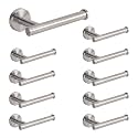 NearMoon Bathroom Toilet Paper Holder, Premium SUS304 Stainless Steel Rustproof Wall Mounted Toilet Roll Holder for Bathroom, Kitchen (3 Pack, Brushed Nickel)