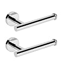 NearMoon Bathroom Toilet Paper Holder, Premium SUS304 Stainless Steel Rustproof Wall Mounted Toilet Roll Holder for Bathroom, Kitchen (2 Pack, Chrome Finish)
