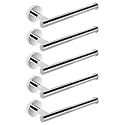 NearMoon Hand Towel Holder/Towel Ring, Thicken Stainless Steel Hand Towel Bar for Bathroom, Rustproof Wall Mounted Towel Rack, Contemporary Style Bath Accessories, 9 Inch (5 Pack, Chrome Finish)