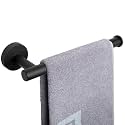NearMoon Hand Towel Holder/Towel Ring, Thicken Stainless Steel Hand Towel Bar for Bathroom, Rustproof Wall Mounted Towel Rack, Contemporary Style Bath Accessories, 9 Inch (1 Pack, Matte Black)