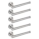 NearMoon Hand Towel Holder/Towel Ring, Thicken Stainless Steel Hand Towel Bar for Bathroom, Rustproof Wall Mounted Towel Rack, Contemporary Style Bath Accessories, 9 Inch (5 Pack, Brushed Nickel)