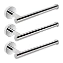 NearMoon Hand Towel Holder/Towel Ring, Thicken Stainless Steel Hand Towel Bar for Bathroom, Rustproof Wall Mounted Towel Rack, Contemporary Style Bath Accessories, 9 Inch (3 Pack, Chrome Finish)