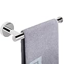 NearMoon Hand Towel Holder/Towel Ring, Thicken Stainless Steel Hand Towel Bar for Bathroom, Rustproof Wall Mounted Towel Rack, Contemporary Style Bath Accessories, 9 Inch (1 Pack, Chrome Finish)