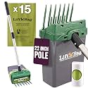 Neater Pet Brands Lift N' Bag Dog Pooper Scooper with 22" Pole, 15 Bags