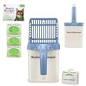 Neater Pet Brands Neater Scooper Standard Cat Litter Scoop, 60 Refill Bags – Mess-Free Cat Litter Scooper with Bag, Spill-Proof Kitty Box Sifter, Bin Doubles as Scoop Holder, For Single-Cat Households