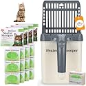 Neater Pet Brands Neater Scooper Standard Cat Litter Scoop, 195 Refill Bags – Mess-Free Cat Litter Scooper with Bag, Spill-Proof Kitty Box Sifter, Bin Doubles as Scoop Holder, For Single-Cat Household